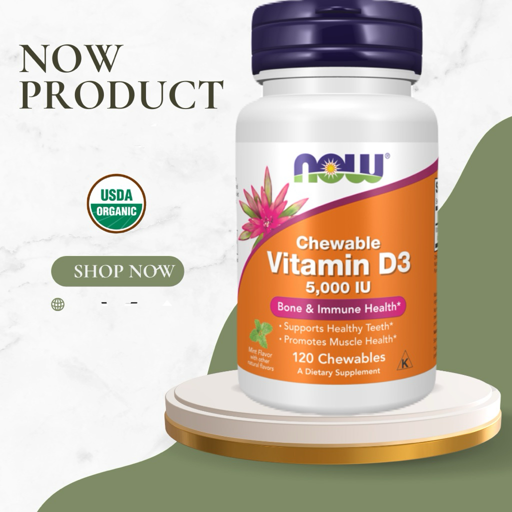 [ล๊อตใหม่สุด] Now Food วิตามินดี 3 Vitamin D3 1,000 - 50,000 IU 120/240 Soft เหมาะกับผู้ที่ไม่ค่อยได
