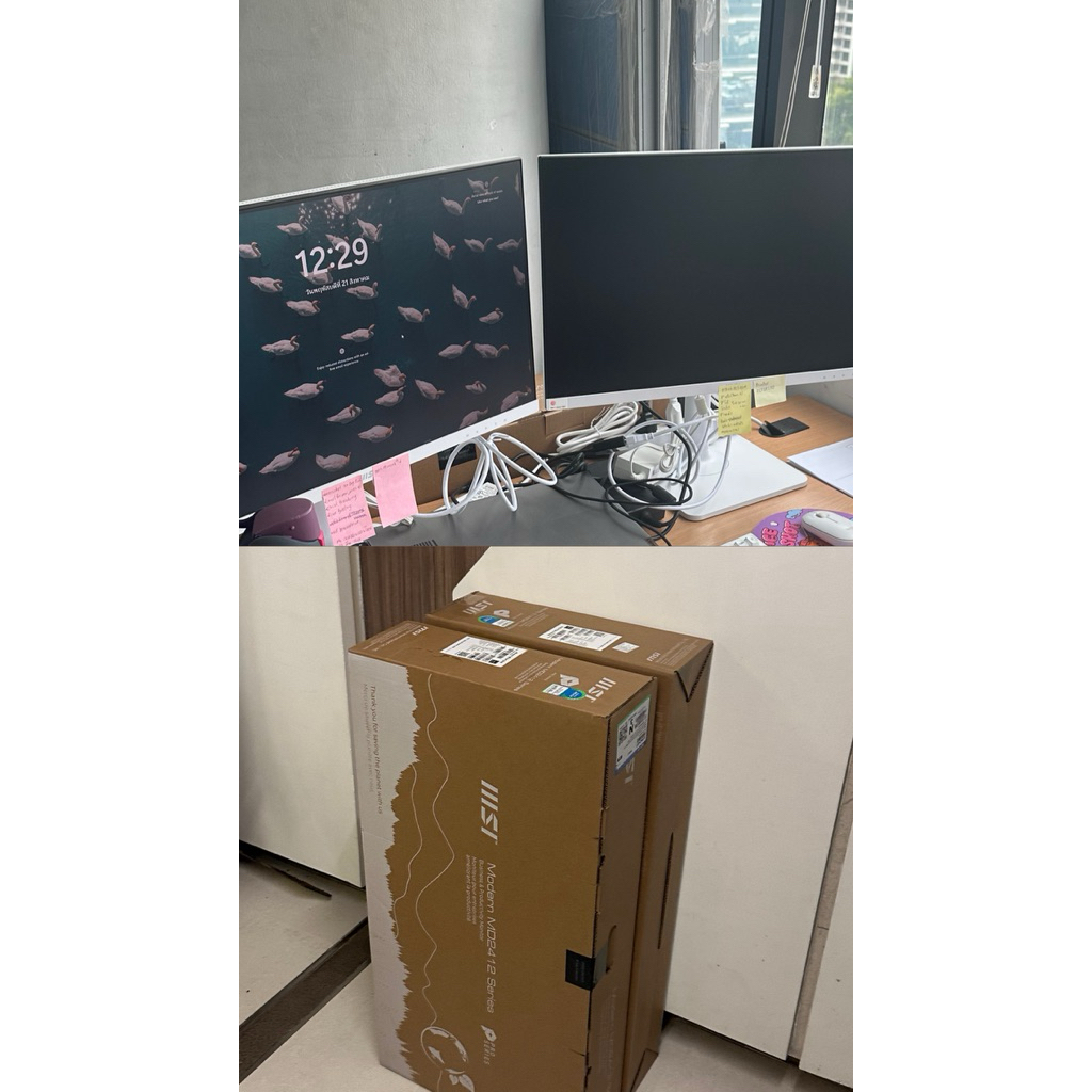 23.8'' MSI MODERN MD2412PW (IPS, HDMI, USB-C, SPK) 100Hz