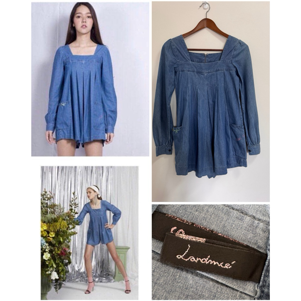 ส่งต่อ landmee มือสอง ของแท้ jumpsuit size S (32-26-36)