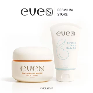EVES อีฟส์ เซตคู่ ลดรอยแตกลาย รอยแตก จากการขยายตัว ของผิว รอยแตกลาย หลังคลอด รอยแผลเป็น จุดด่างดำ แตกลายขาว แตกลายแดง