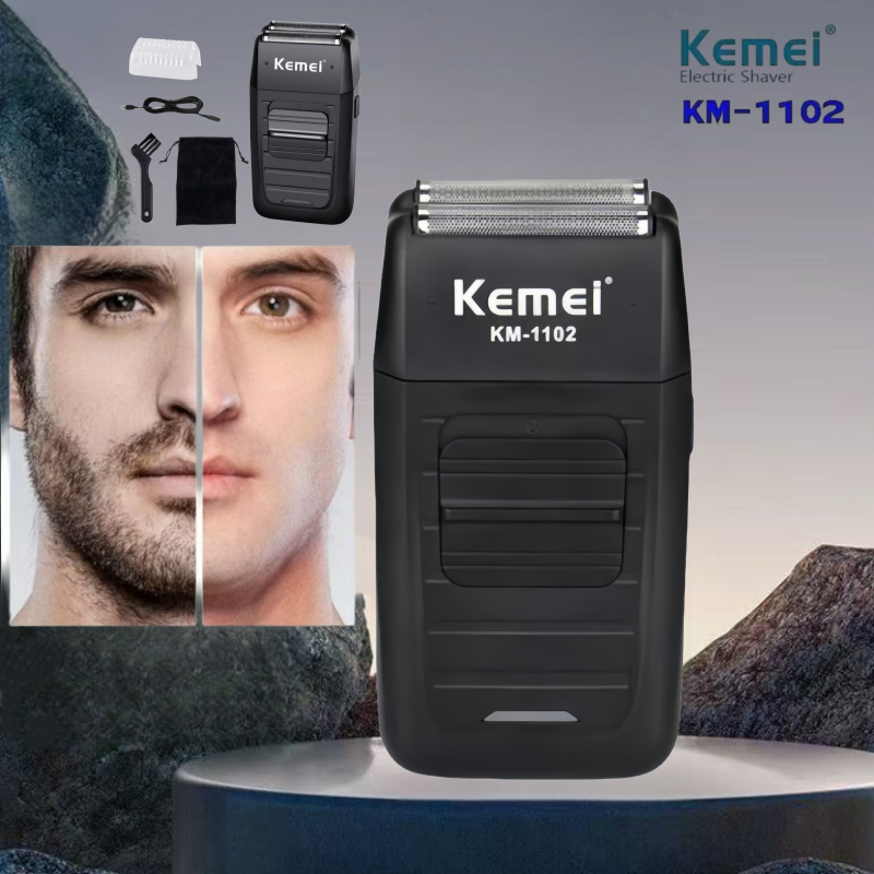 Kemei KM-1102 KM1102 เครื่องโกนหนวดไฟฟ้า เครื่องโกนหนวด
