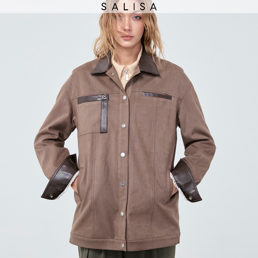 10.10 SALISA - BARN JACKET FW25 Dark Brown 1-2 WEEKS