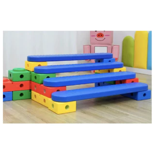 P&P SPORT ชุดฝึกพัฒนาการเด็ก Balance Set – สะพานทรงตัว อิฐเต็ม อิฐครึ่ง การศึกษา ฟิตเนส