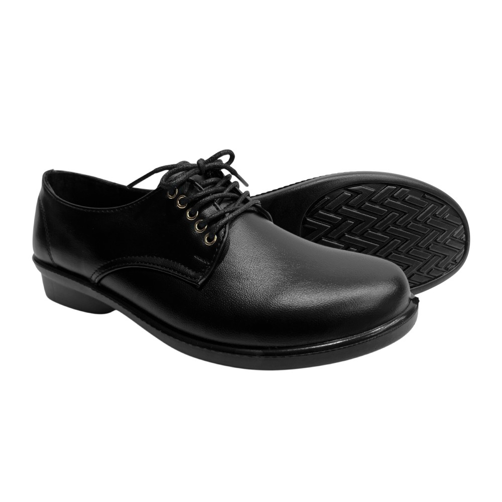 D'arte (ดาร์เต้) รองเท้าลูกเสือ รองเท้าหนัง สีดำ รุ่น D55-25705