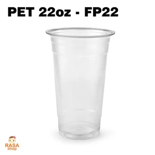 [FP22 พิมพ์ลาย-100] แก้ว PET 22oz รุ่น FP22 สกรีนลายต่างๆ มีสีให้เลือกสกรีนสีขาว/ ดำ บรรจุ 100 ใบ (เฉพาะแก้วไม่รวมฝา