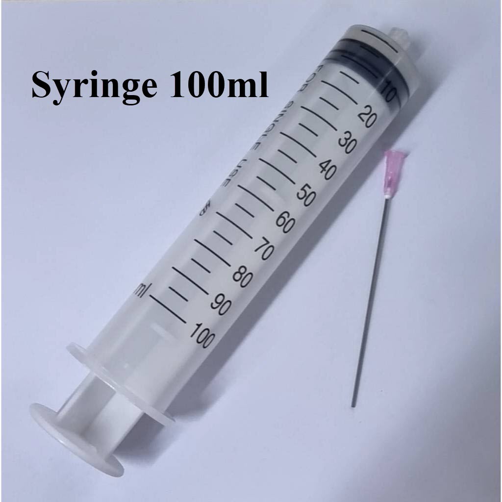 ส่งด่วน!! ไซริงค์ 100ml พร้อมอุปกรณ์ กระบอกใหญ่ เติมหมึก Syringe กระบอกดูด น้ำหมึก