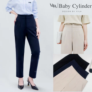 VILA | Baby Cylinder TM16 กางเกงขากระบอกเล็ก ทรงใส่ทำงาน งานตัด VILA