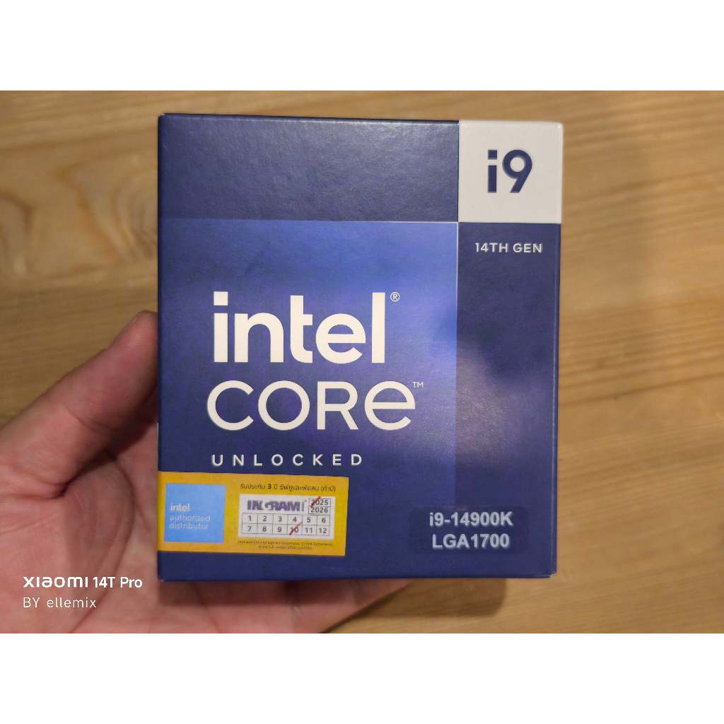 CPU (ซีพียู) INTEL CORE I9-14900K (SOCKET LGA 1700) ของใหม่มือ1 ไม่แกะซีล ประกันศูนย์ไทย