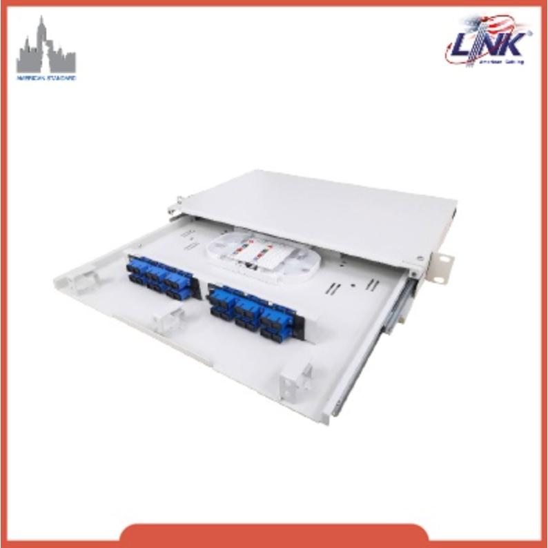 Link UF-4082A FDU SLIDE 12- 24C, Slide w/Cover, Rack Mount, w/Tray & Acc., Unload, Not Include F.O. 