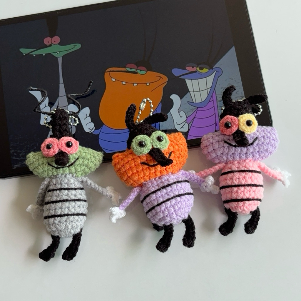 🪳COCKROACHES GANG KEYCHAIN พวงกุญแจแก๊งแมลงสาบไหมพรม