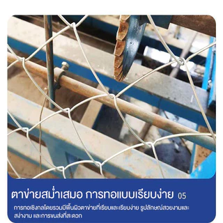 🔥าว10m🔥 รั้วตาข่ายถักchainlink ตา 2.5" ลวด 2/2.5/3mm เหล็กชุบกัลวาไนซ์ แข็งแรงทนทาน ลวดเงาสวย ทำกรงสัตว์ รั้วล้อมสวน