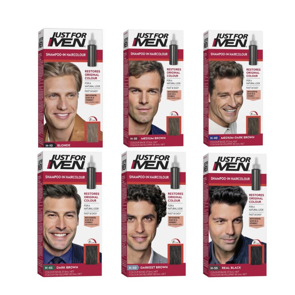 Just for Men Hair Colour ย้อมสีผมผู้ชาย จัสฟอร์เเมน ปิดผมขาว ผมหงอก – โปรปัง