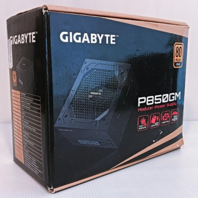POWER SUPPLY (อุปกรณ์จ่ายไฟ) GIGABYTE P850GM 850W 80 PLUS GOLD BLACK