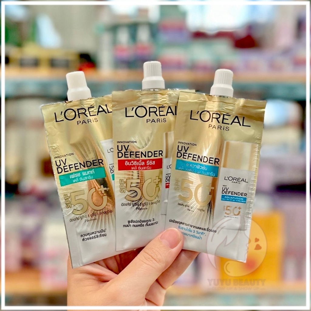 L'OREAL PARIS UV Defender # Matte & Fresh # Invisible Fluid # AquaFusion SPF50+ PA++++ Long UVA 5.5 