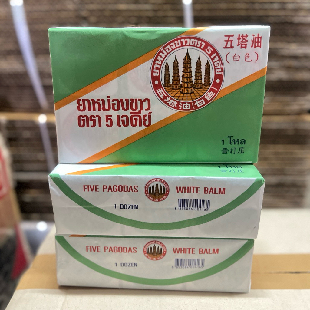 White Blam Five Tower Oil White Cooling Oil 10 g. (1 แพ๊ค 12 กระปุก)