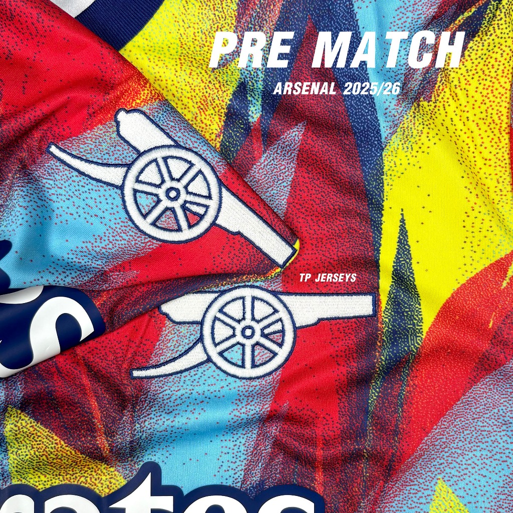 เสื้อฟุตบอล Arsenal 2025/26 Pre - Match เสื้ออาร์เซนอล ของแท้