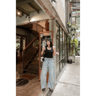 ꫛꫀꪝ 🇰🇷 Baggy Jeans กางเกงยีนส์เบคกี้แต่งขาด รุ่นนี้สวยเซอร์ฟ…