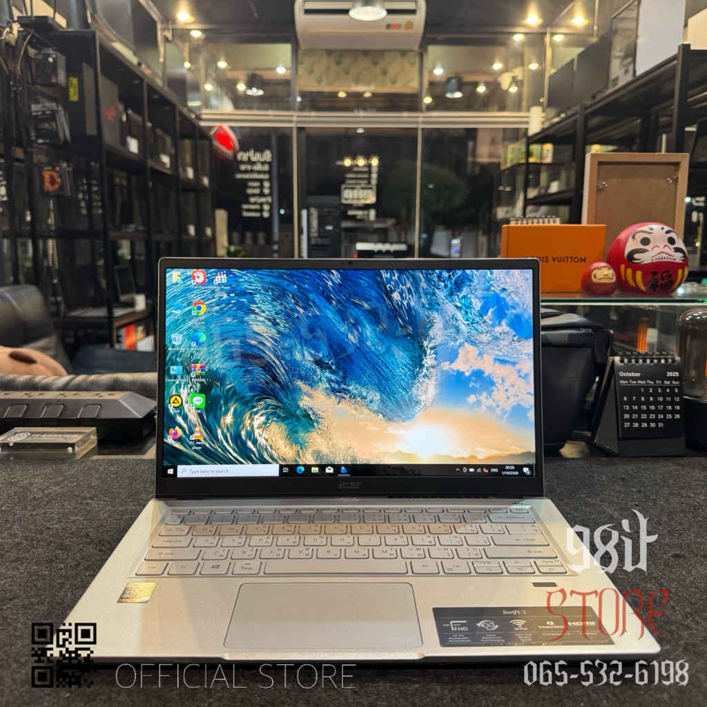 💻 NOTEBOOK (โน้ตบุ๊ค) ACER SWIFT 3 SF314-511-57PD (PURE SILVER) 💻 Core i5-1135G7 RAM 8 GB จอ 14 FULL