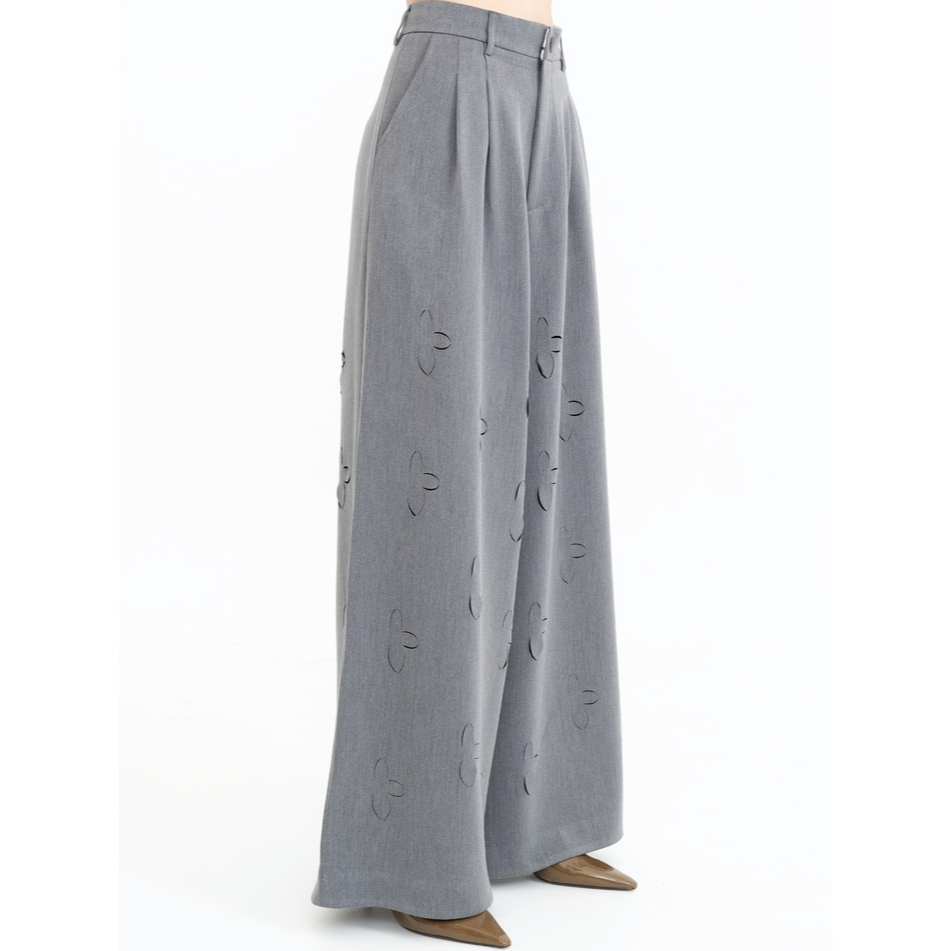 Pania Zoe Wide-legs Trouser in Koala Gray แพนญากางเกงขายาวรุ่นโซอี้สีเทาโคอาล่า