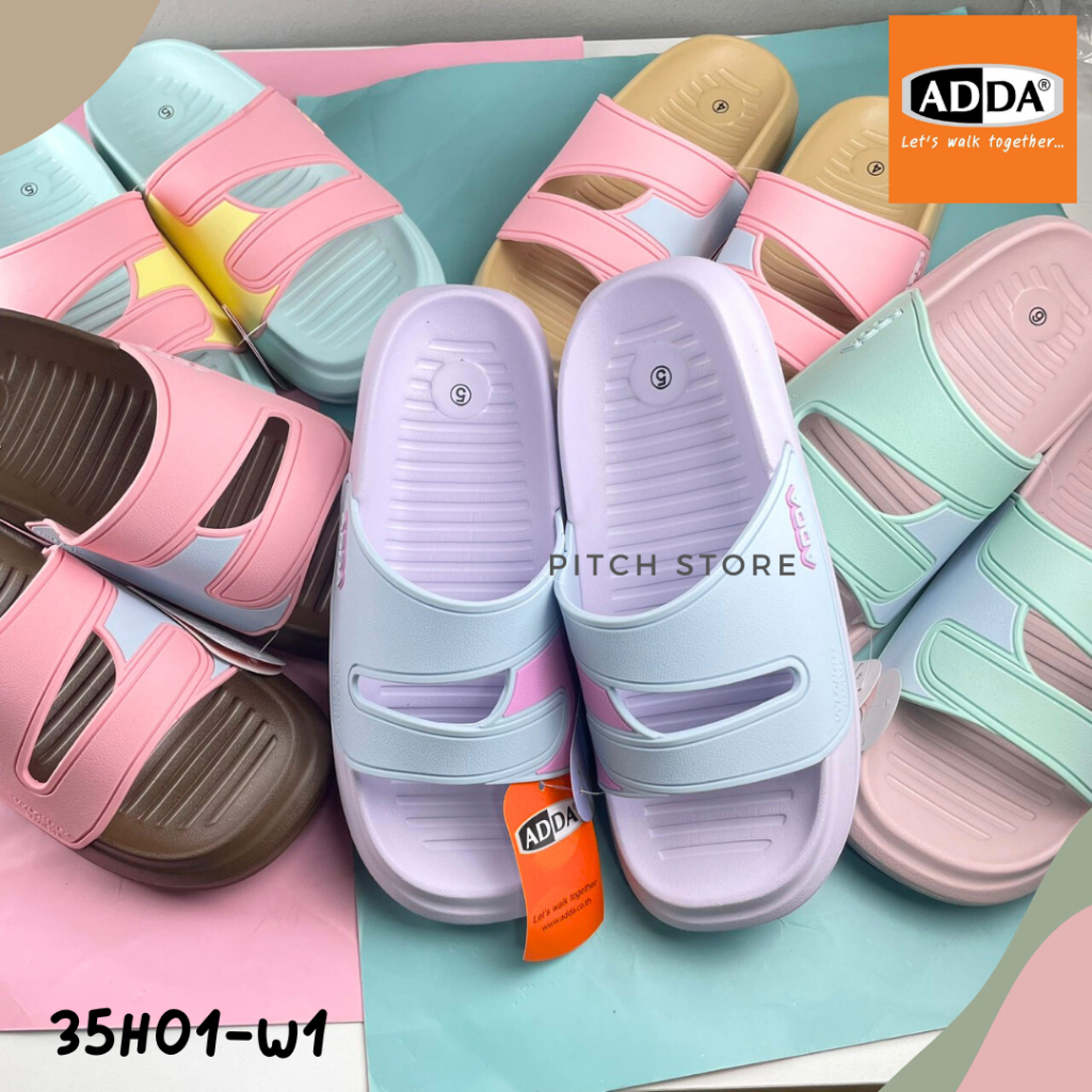 ADDA รองเท้าแตะแบบสวมผู้หญิง รุ่น 35H01-W1 (4-7)