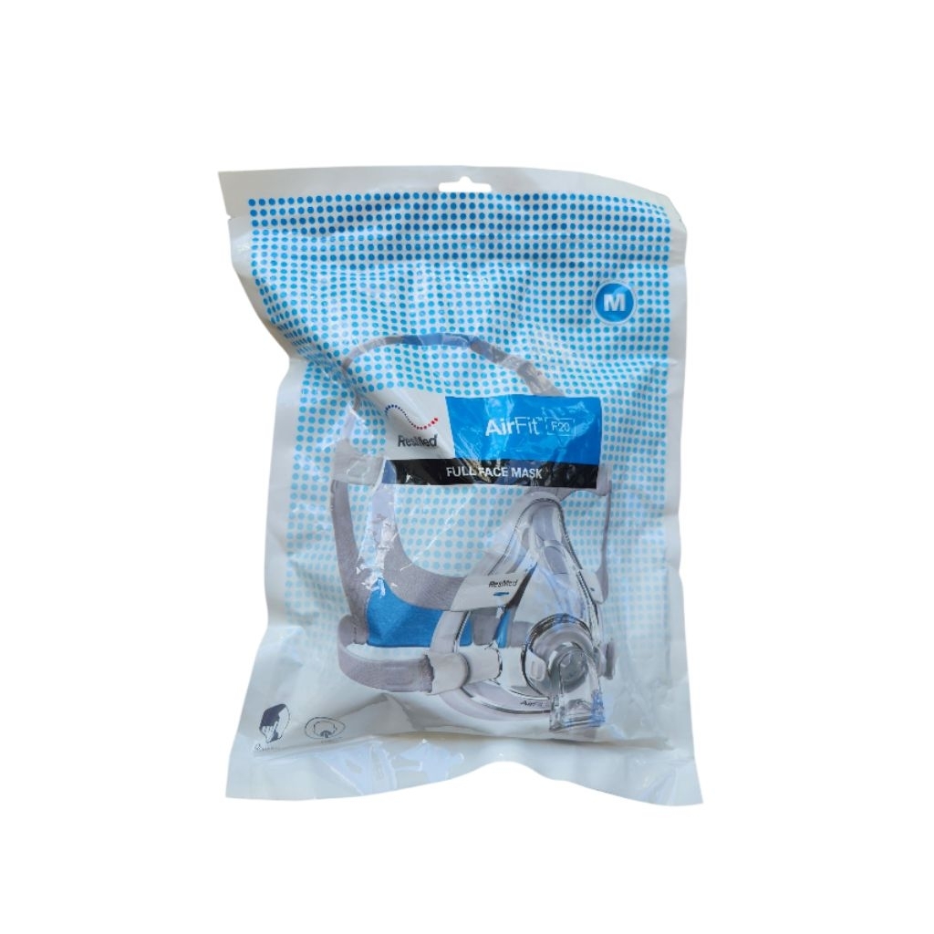 Resmed Mask Airfit F20 Full face Mask Size M หน้ากากเรสเมด รุ่น F20 ครอบทั้งจมูกและปาก ไซส์ M