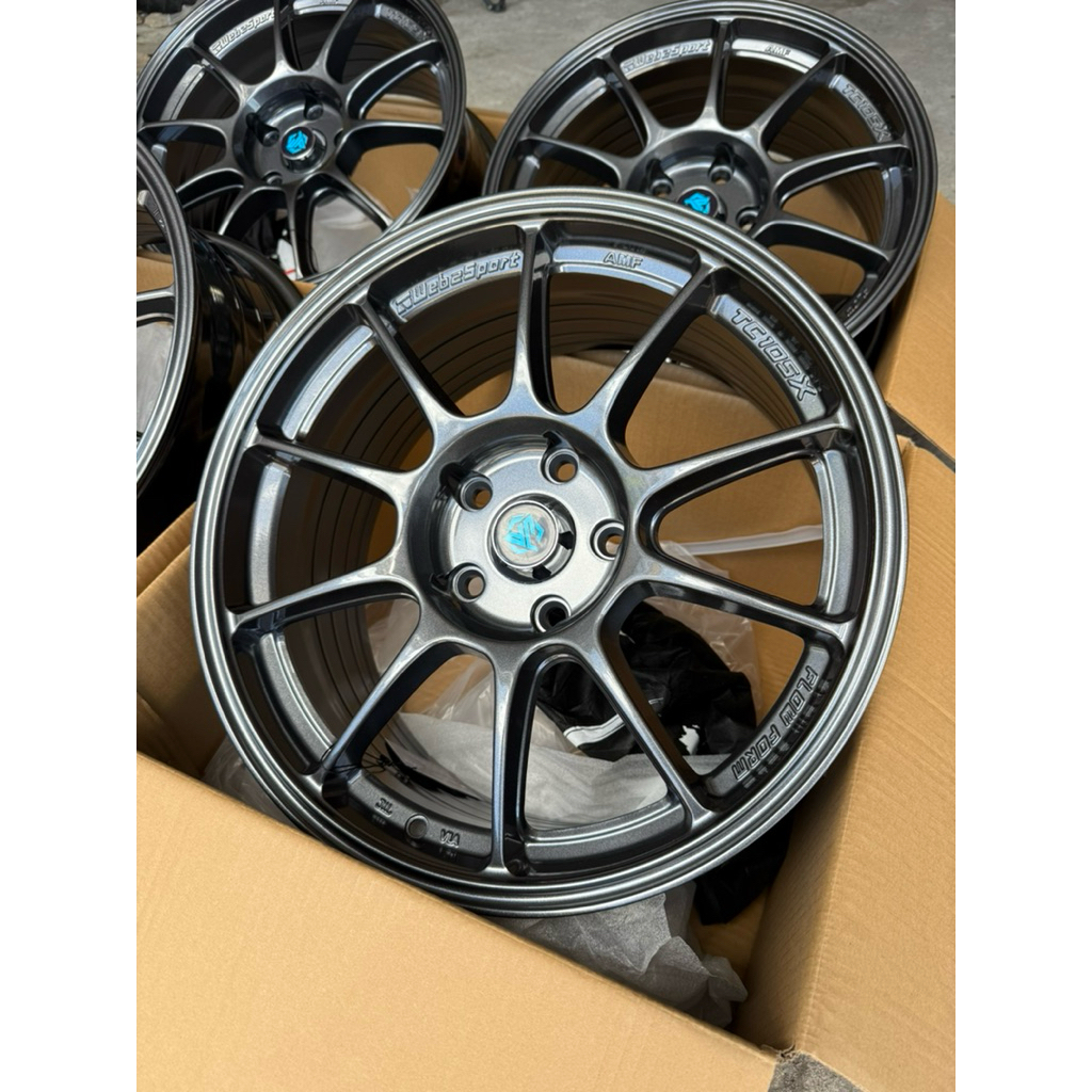 แม็กใหม่TC105X(JP)ขอบ17กว้าง8ออฟ+35ใส่5/114(ราคาขายต่อ1วง)