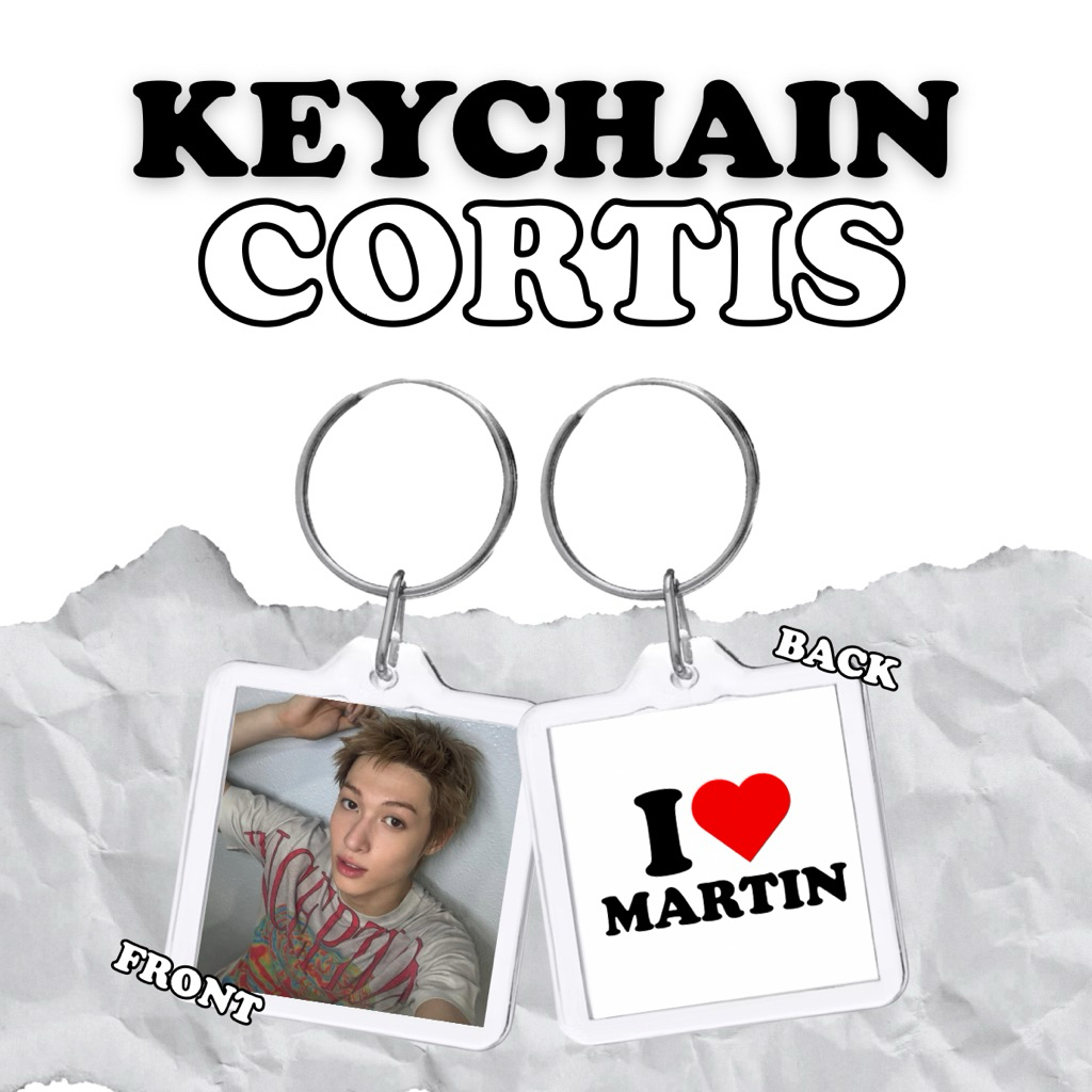 (พร้อมส่ง ! ) Cortis keychain I ♥️ CORTIS พวงกุญแจรูปวง