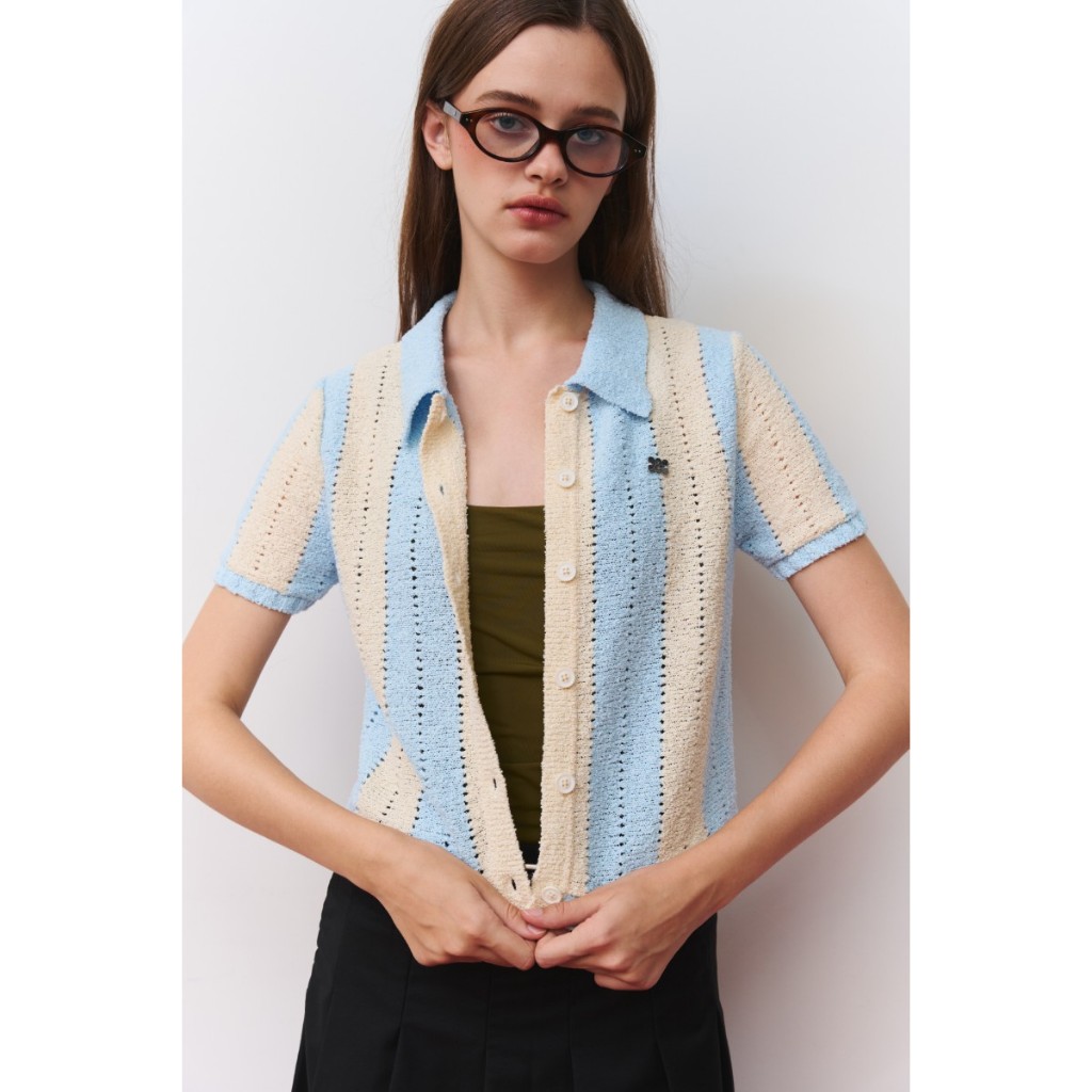 GLOSSIBLE.CO  NOA STRIPED SHIRT