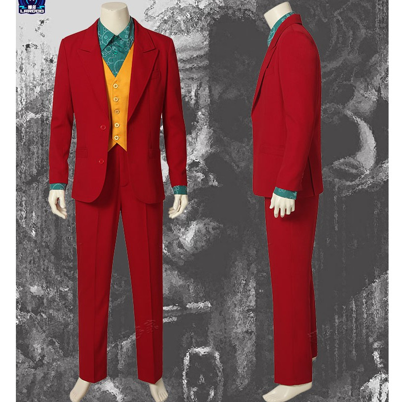 CP13.4 ชุดแฟนซีผู้ชาย สูทตัวตลกสีแดง โจ๊กเกอ ฮาโลวีน ปาร์ตี้ คอสเพลย์แฟนซี - รูปที่ 2