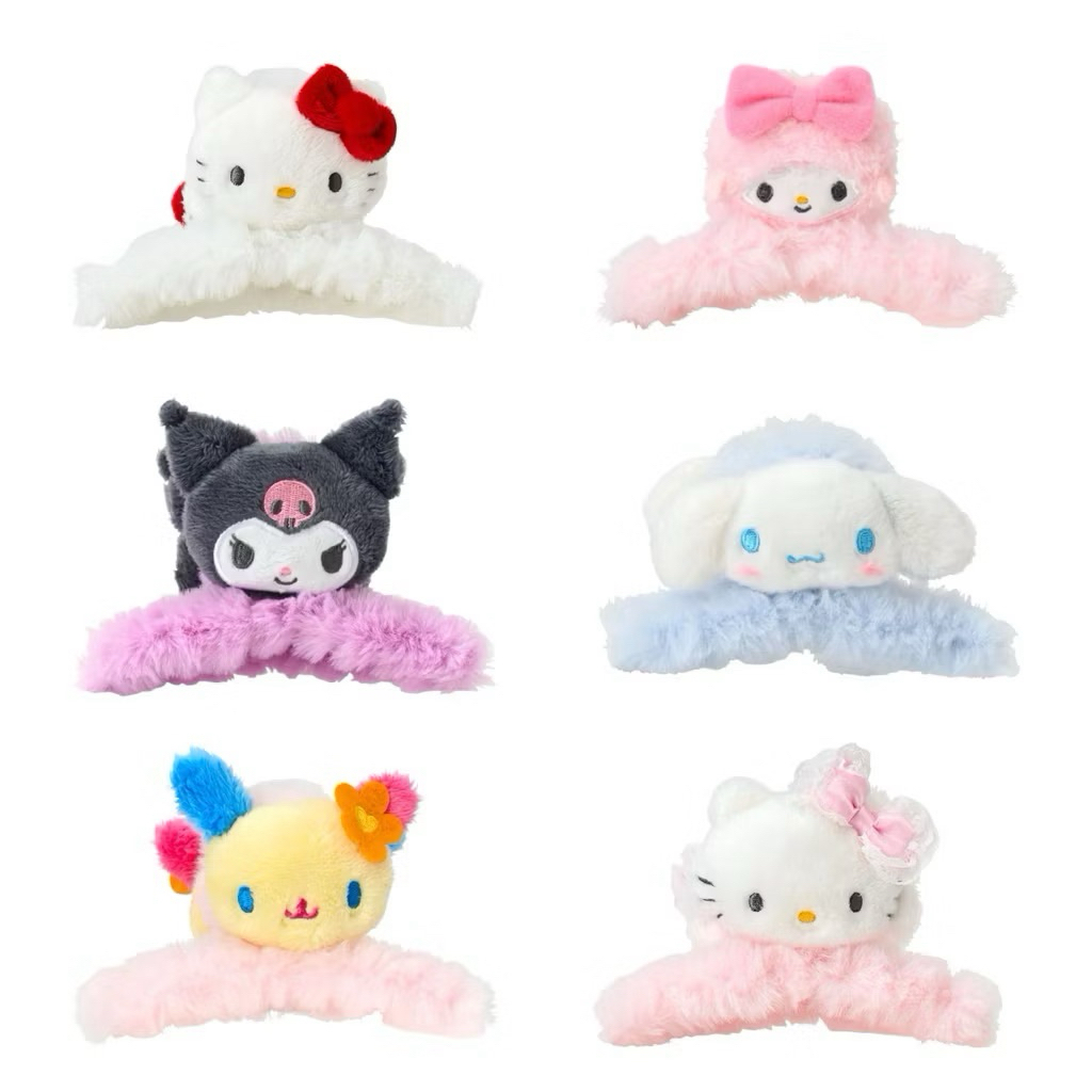 พร้อมส่ง !!! 🇯🇵 กิ๊ปหนีบผมกำมะหยี่ Sanrio คอล 09/2025