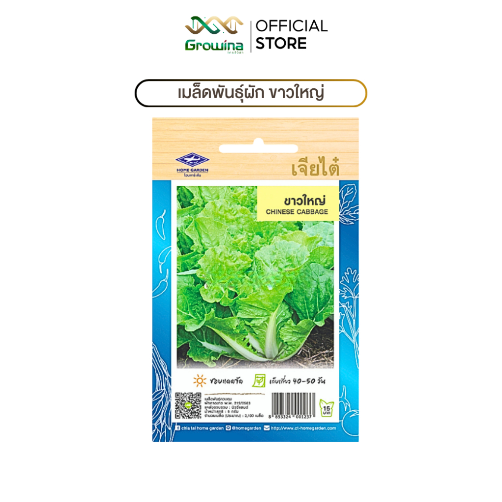CHIA TAI เมล็ดพันธุ์ผัก เจียไต๋ เมล็ดผักพื้นบ้าน ผักซอง ผักกาดขาวใหญ่