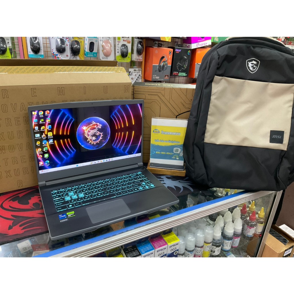 MSI Thin 15 B12UC-1887TH มือสอง สภาพสวย ใช้งานน้อยมาก