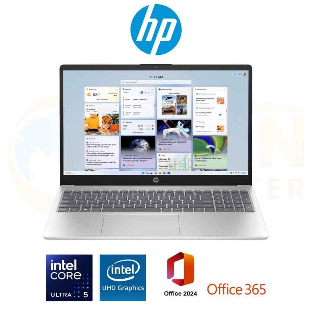 HP 15-FD2062TU NOTEBOOK (โน๊ตบุ๊ค)/ INTEL CORE ULTRA5 /16GB / 512GB / WIN11+OFF+OFF365 / ประกันศูนย์