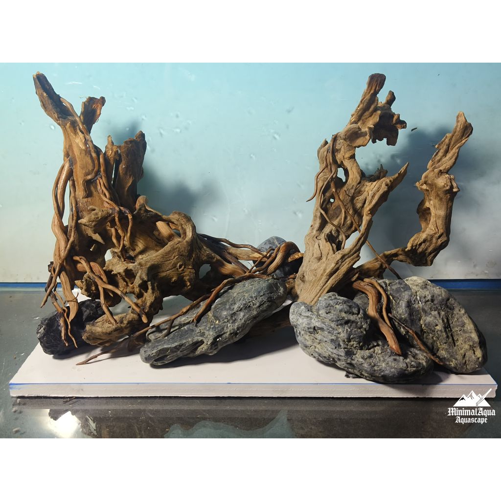 Layout,เลย์เอ้าท์สำเร็จสำหรับตู้ไม้น้ำ,ตู้ปลาขนาดไม่เกิน12"/30Cm.