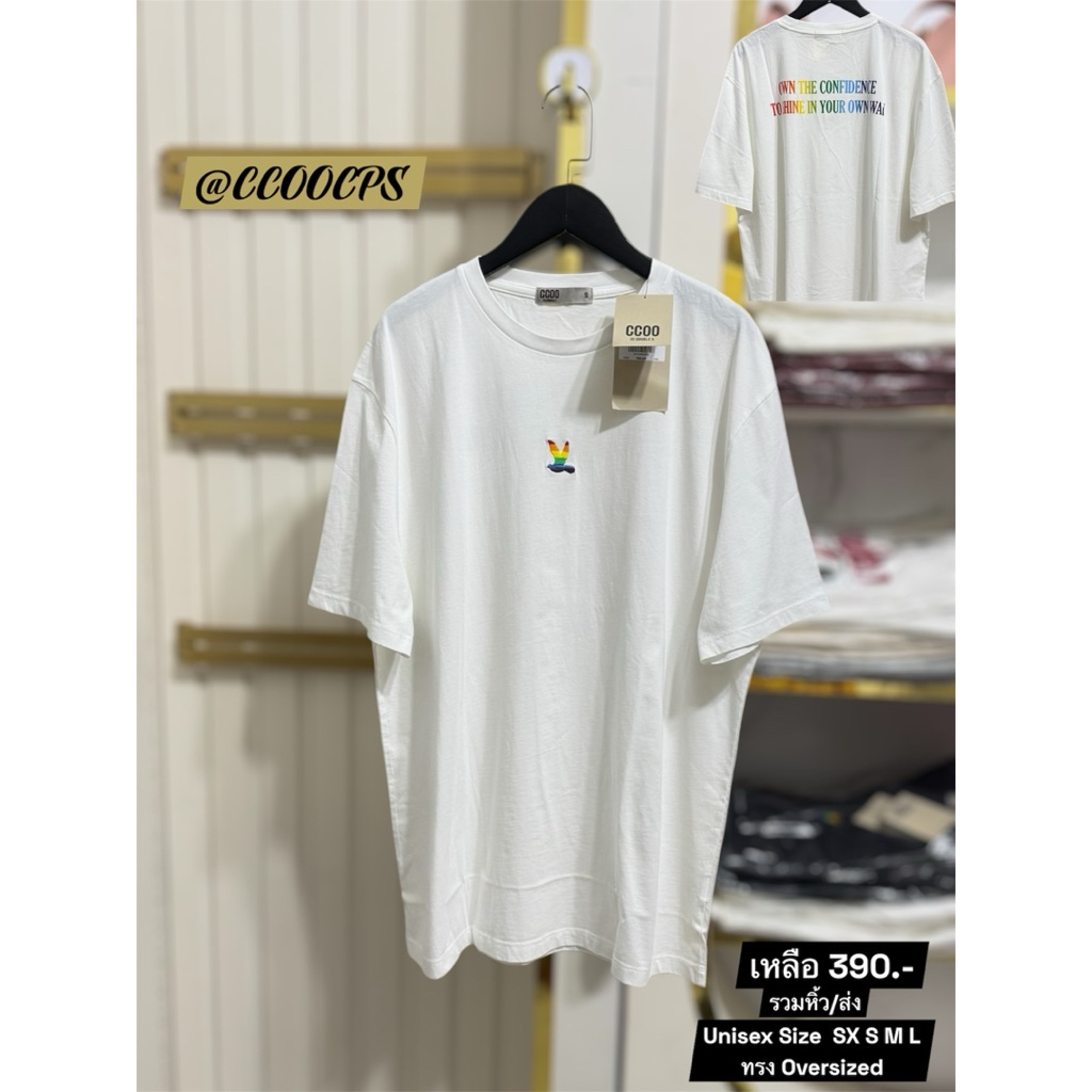 เสื้อยืดCCOOชาย แบรนด์แท้ลดราคามือ1