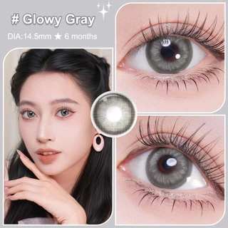 Realcon คอนแทคเลนส์ NEW Glowy ซีรีส์ Glowy Brown Glowy Gray 14.5mmเกรดใบสั่งยาที่นำเข้าจากเกาหลี