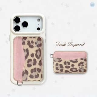 (Wallet) Whale Indeed Leopard (แบบแม่เหล็ก) ซองใส่บัตรสูงสุด 2 ใบ จับถนัดมือ แม่เหล็กแรง