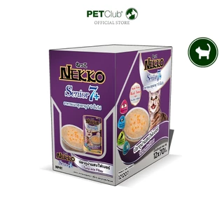 [PETClub] Nekko Senior 7+ 11+ Pouch - อาหารเปียกแมวสูงวัย 7+,11+ (ยกกล่อง12ซอง/ยกลัง48ซอง)