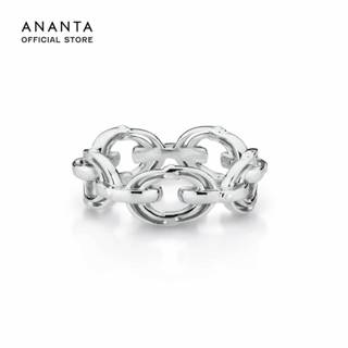 ANANTA Ouroboros Infinity Ring แหวนเงินชุบทองขาว