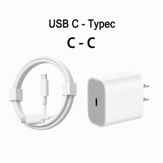 หัวชาร์จ+สายชาร์จ Typec pd35w 20w fastcharging ชุดชาร์จ pd 35w usb c สำหรับ phone / Android （i5 - i17）รับประกัน 1 ปี