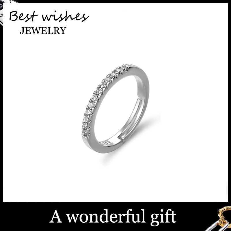 BW Jewelry diamond ring แหวน ฝังเพชรสวิส แหวนแฟชั่น ของขวัญแหวนแต่งงาน J009Z