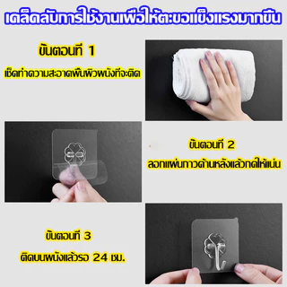 ตะขอติดผนัง แท้100% รับน้ำหนักได้ 20 kg ตะขอแขวน ตะขอ ที่ติดฝาผนัง ตะขอ ตะขอแขวนติดผนัง ไม่ต้องเจาะ ติดทน