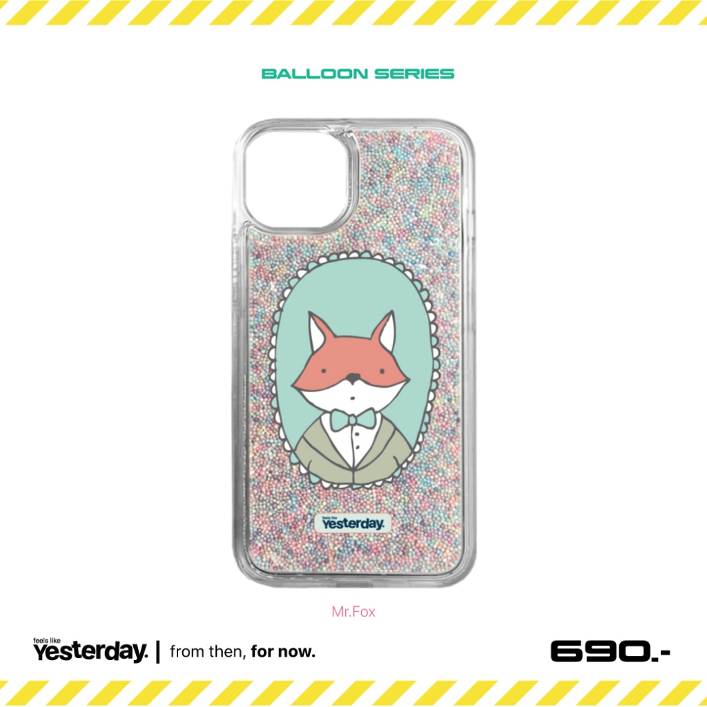 YTD! / Mr.Fox. / iPhone Case (Balloon) Pastel color (Handcrafted)