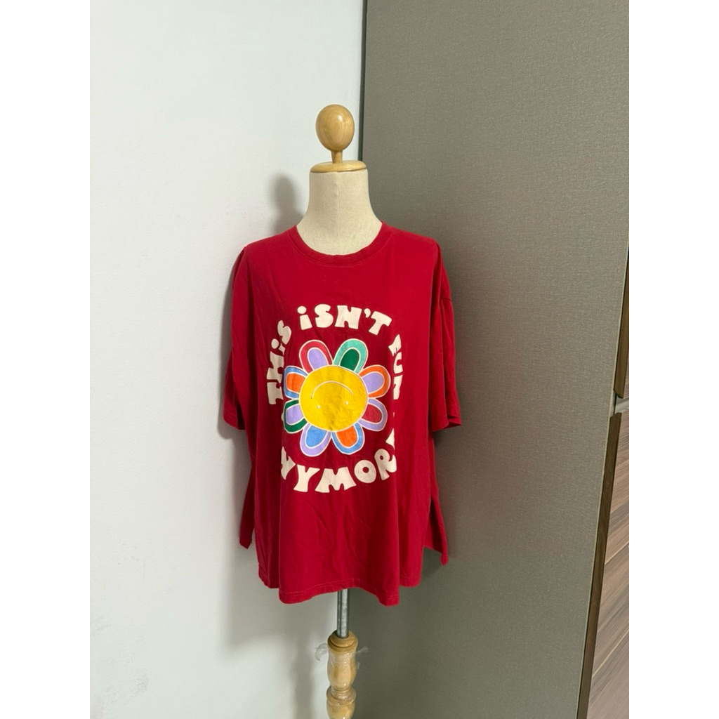 เสื้อยืดโอเวอร์ไซส์งานป้าย bacon & omlet มือสอง