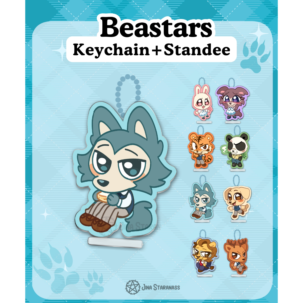 พวงกุญแจ สแตนดี้ Beastars keychain standee