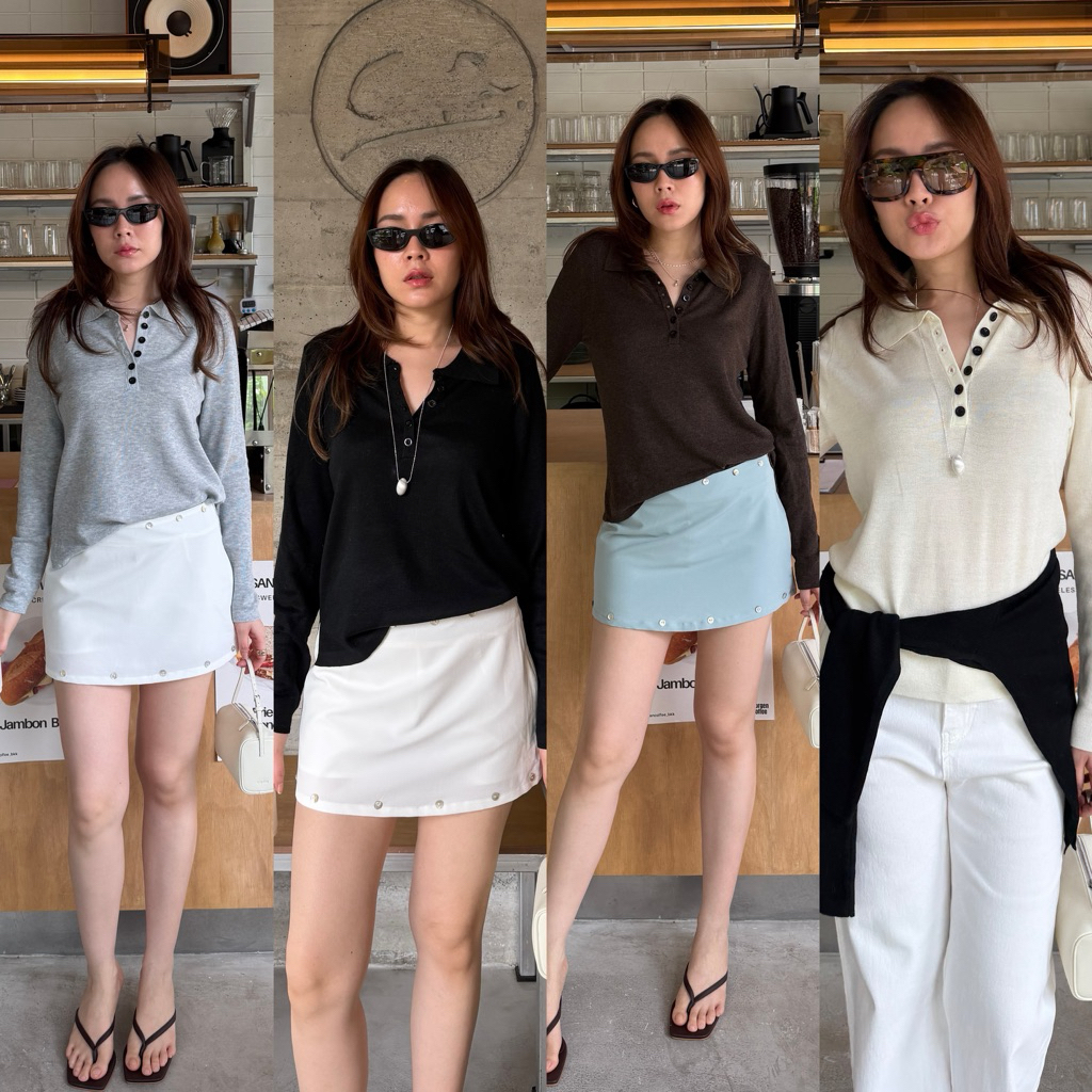 tshop เสื้อ Classic knit แขนยาว