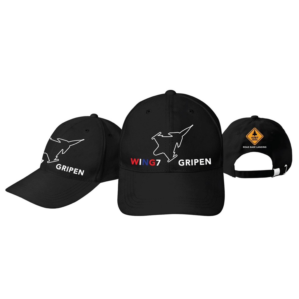 หมวก Gripen Thailand ปักนูน เนื้อผ้า Cotton  100%