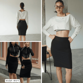 Peaches ACTIVE Sculpt Mini Skirt กระโปรง