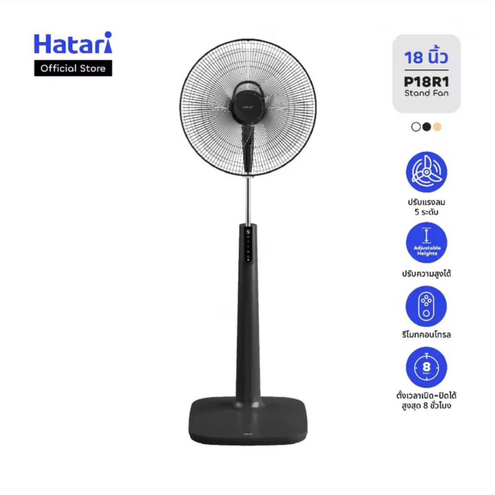 พัดลมตั้งพื้น Hatari ขนาด 18 นิ้ว รุ่น P18R1 (Stand Fan 18 inch)