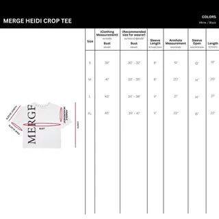 Merge Official - Merge Heidi Crop Tee (พร้อมส่ง)